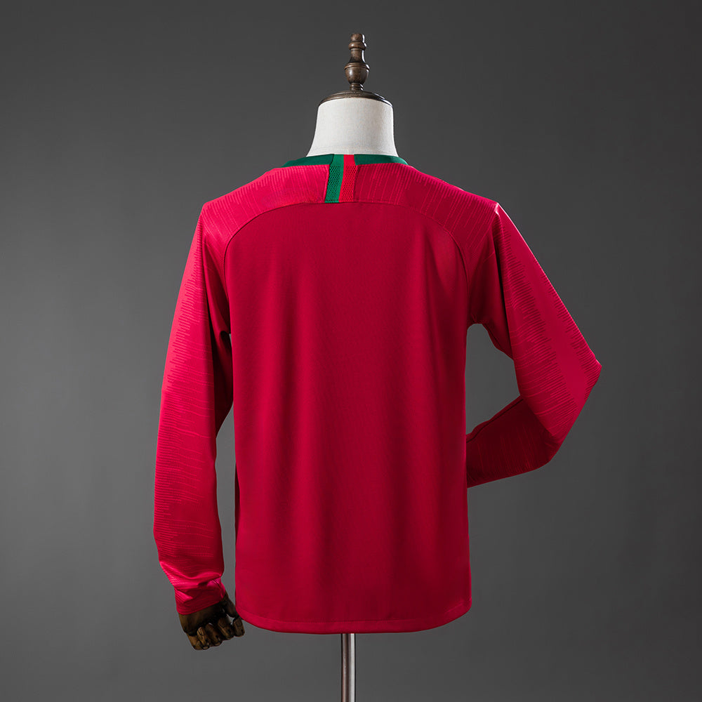 Maillot Rétro Manches Longues Portugal Domicile 2018-2019