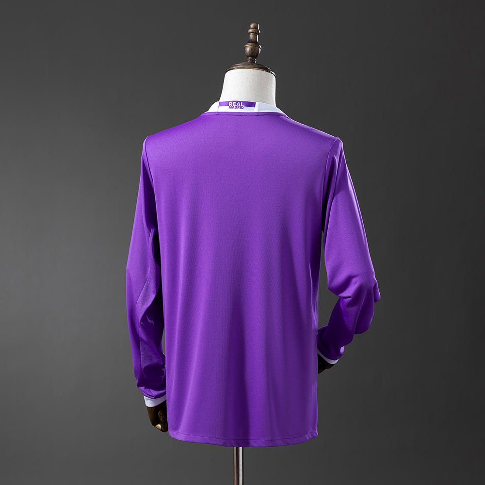 Maillot Rétro Manches Longues Real Madrid Extérieur 2016-2017