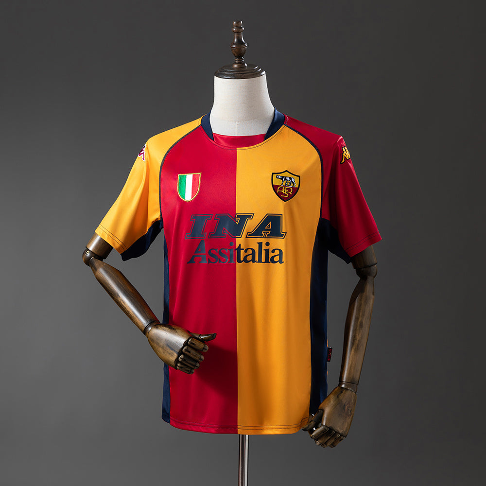 Maillot Rétro AS Roma Domicile 2001-2002