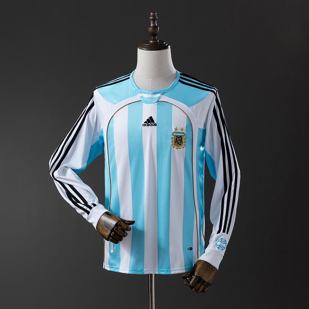 Maillot Rétro Manches Longues Argentine Domicile 2006-2007