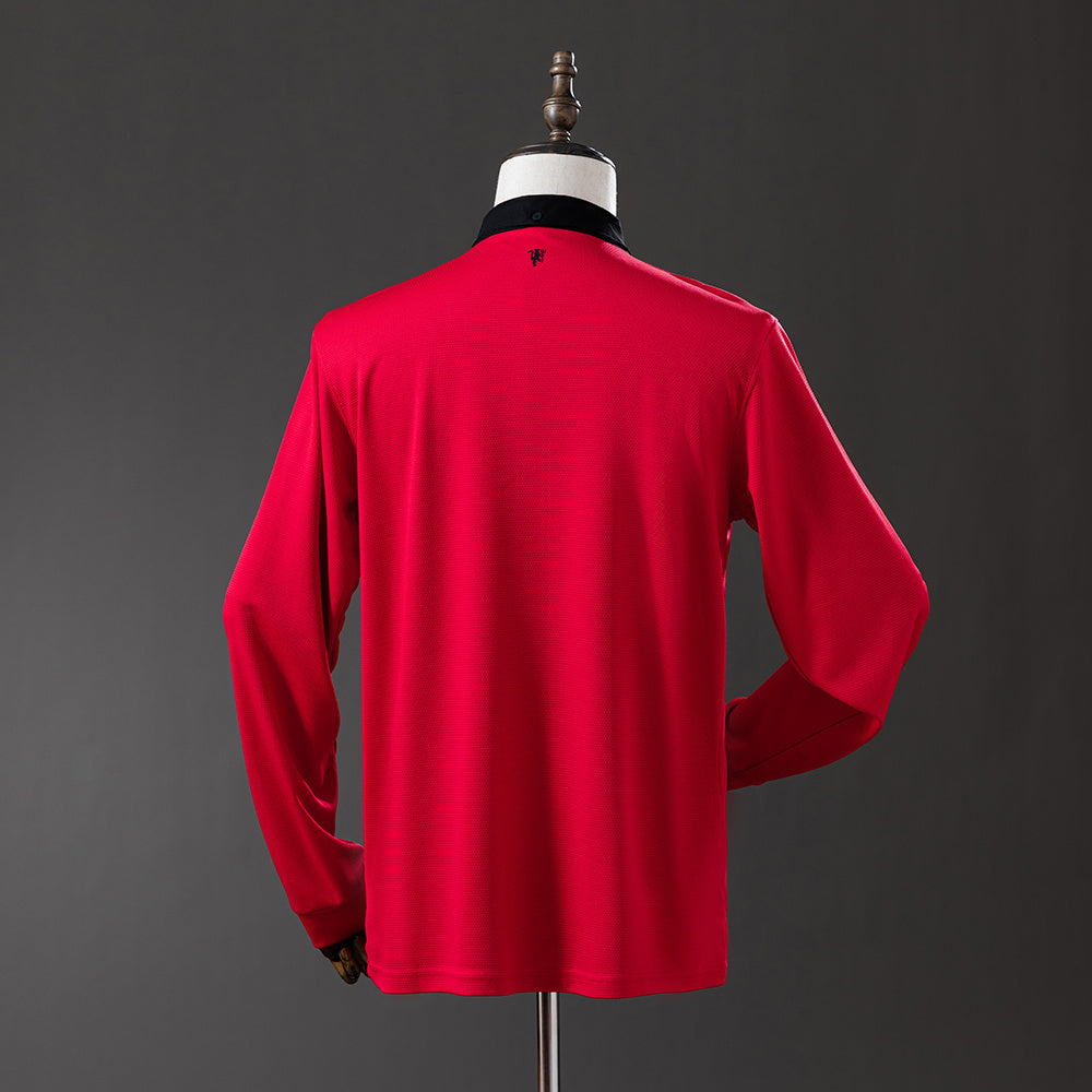 Maillot Rétro Manches Longues Manchester United Domicile 2013-2014