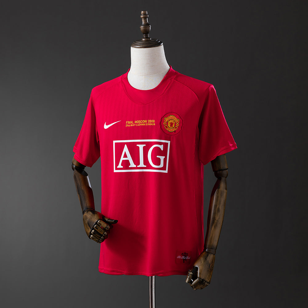 Maillot Rétro Manchester United Domicile 2007-2008