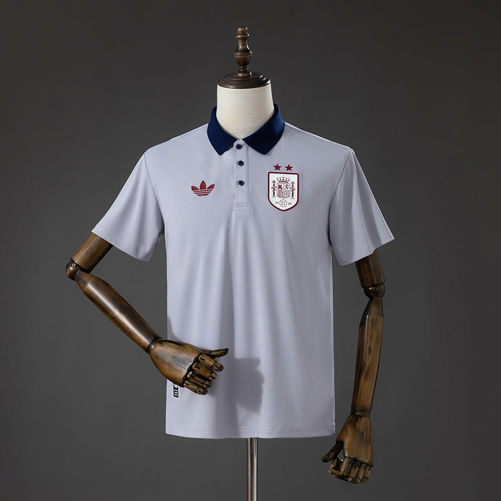 Maillot Espagne Polo Gris 2026-2027