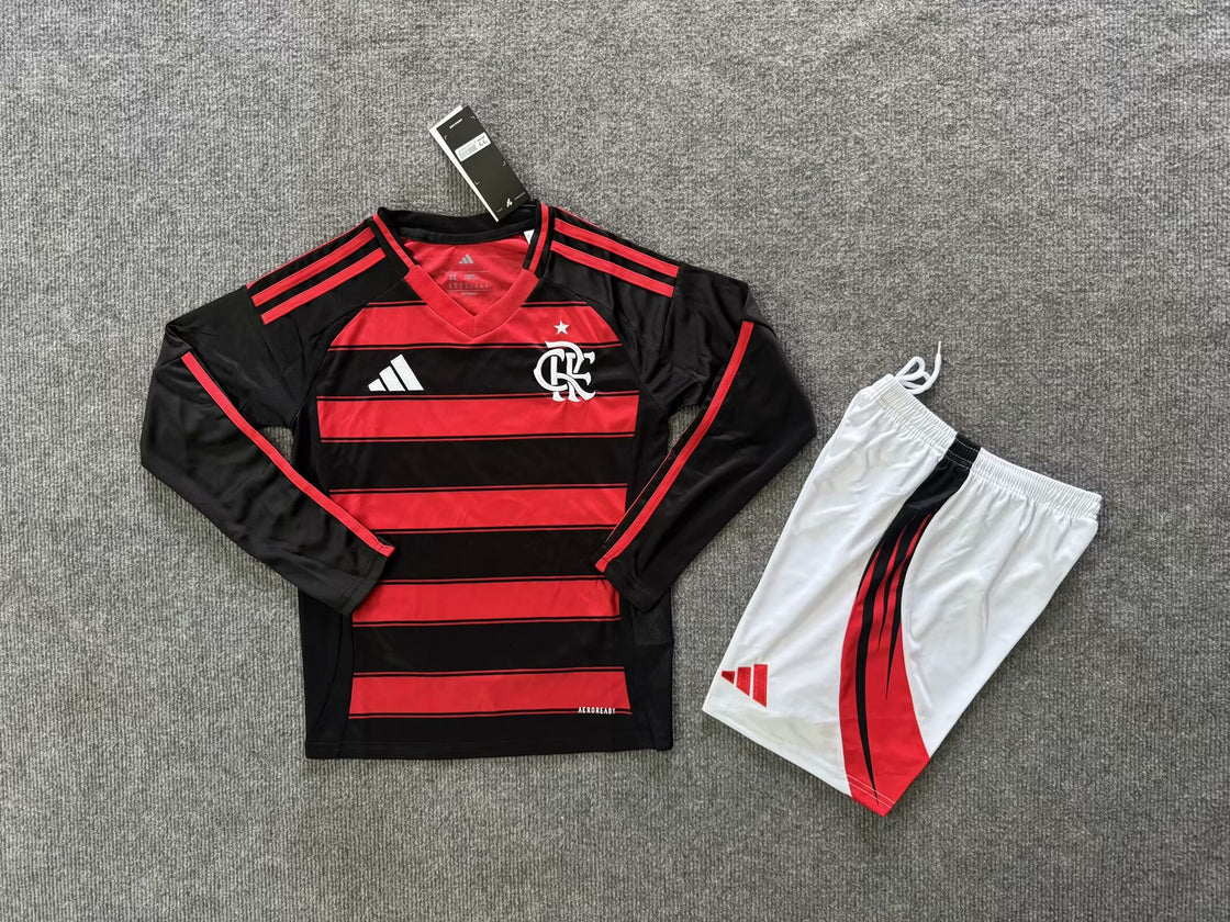 Kit Enfant Flamengo Domicile Manches Longues 2025-2026