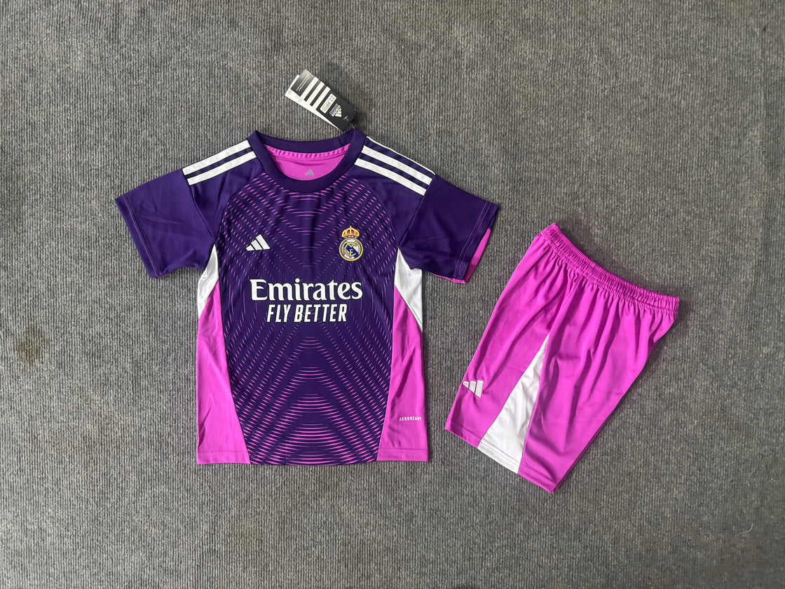 Kit Enfant Real Madrid Gardien Violet 2025-2026