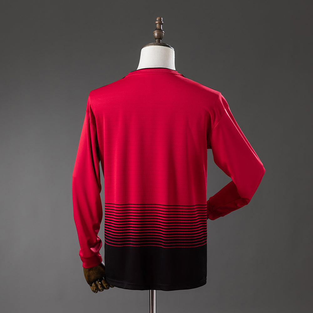 Maillot Rétro Manches Longues Manchester United Domicile 2018-2019