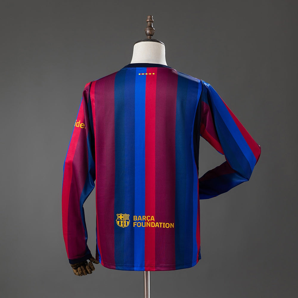 Maillot FC Barcelone Domicile Manches Longues 2026-2027