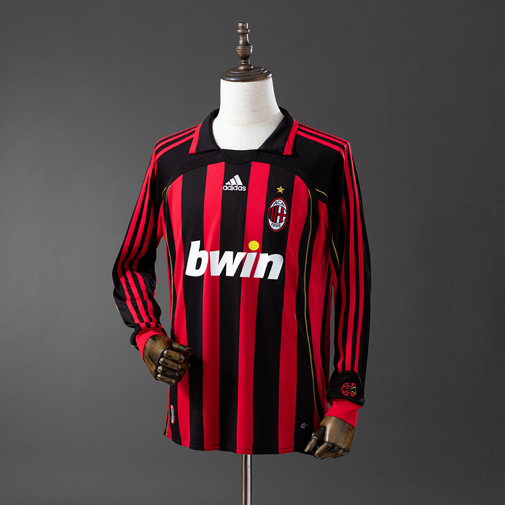 Maillot Rétro Manches Longues AC Milan Domicile 2006-2007