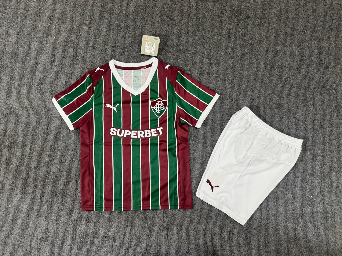 2024 Fluminense Kids Soccer Jersey Set.