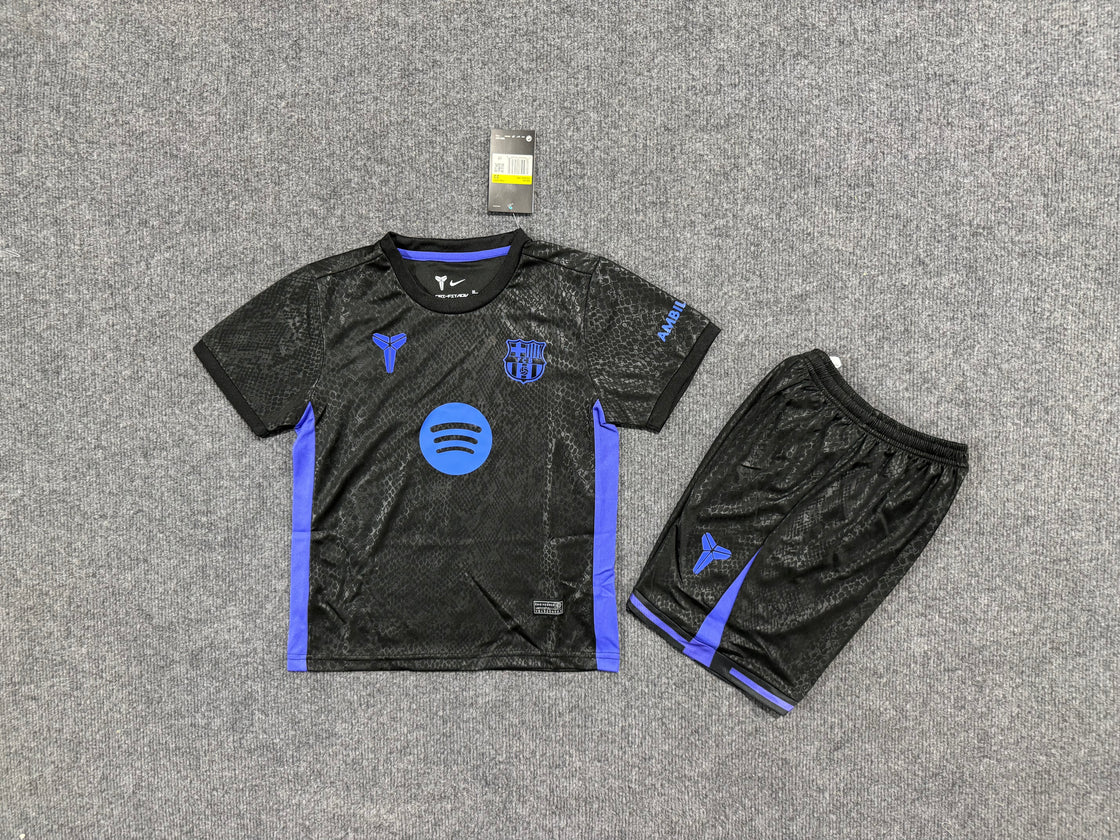 Kit Enfant FC Barcelone Avant Match Extérieur 2025-2026