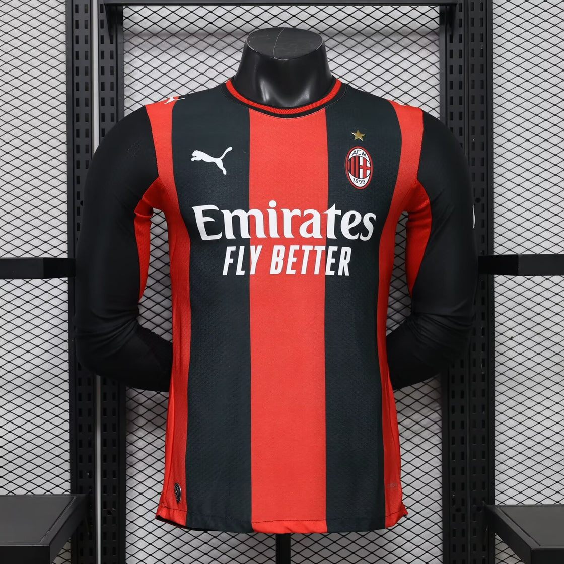 Maillot AC Milan Domicile Manches Longues 2026-2027