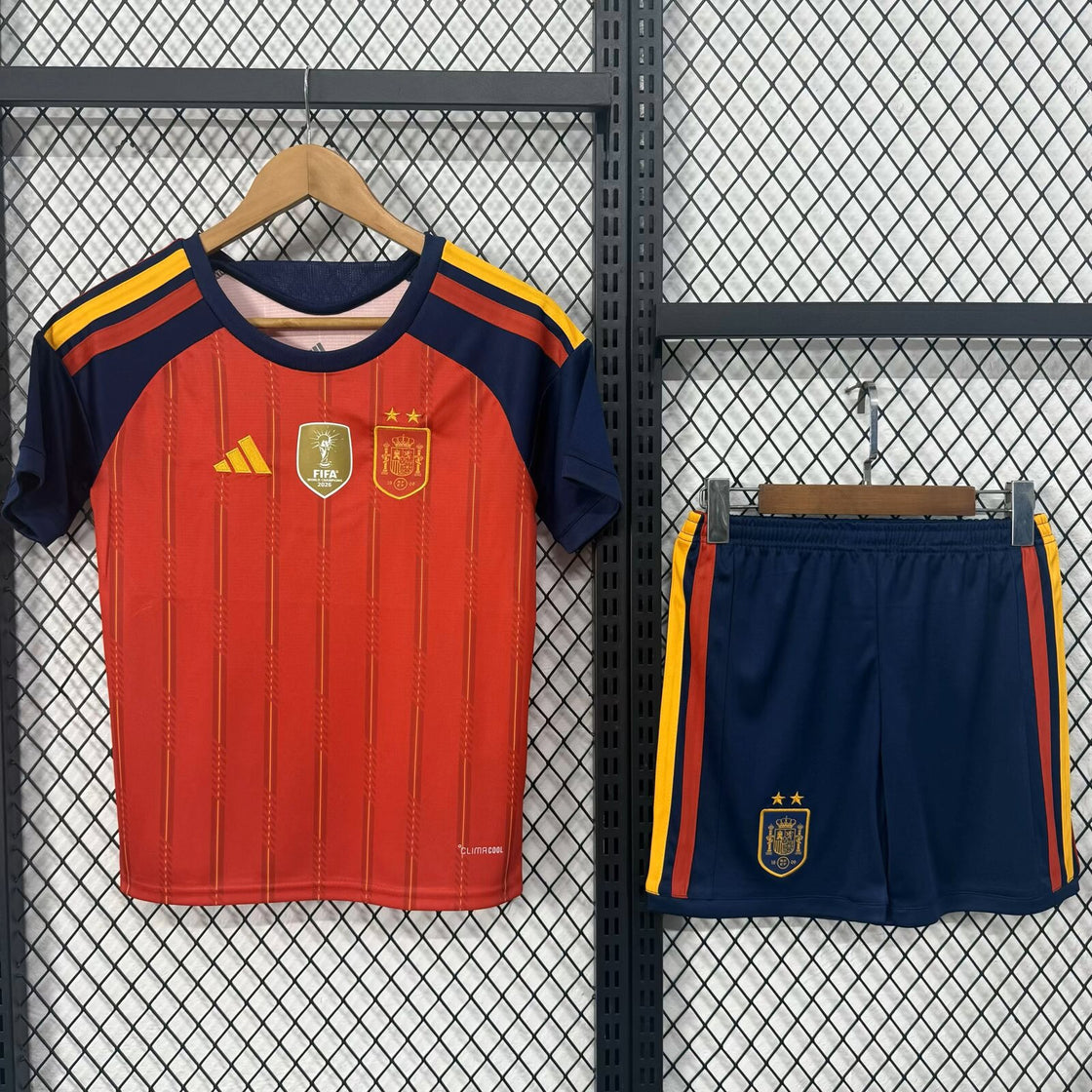 Kit Enfant Espagne Domicile Double Étoiles 2026-2027