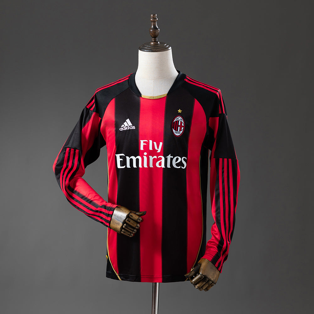 Maillot Rétro Manches Longues AC Milan Domicile 2010-2011