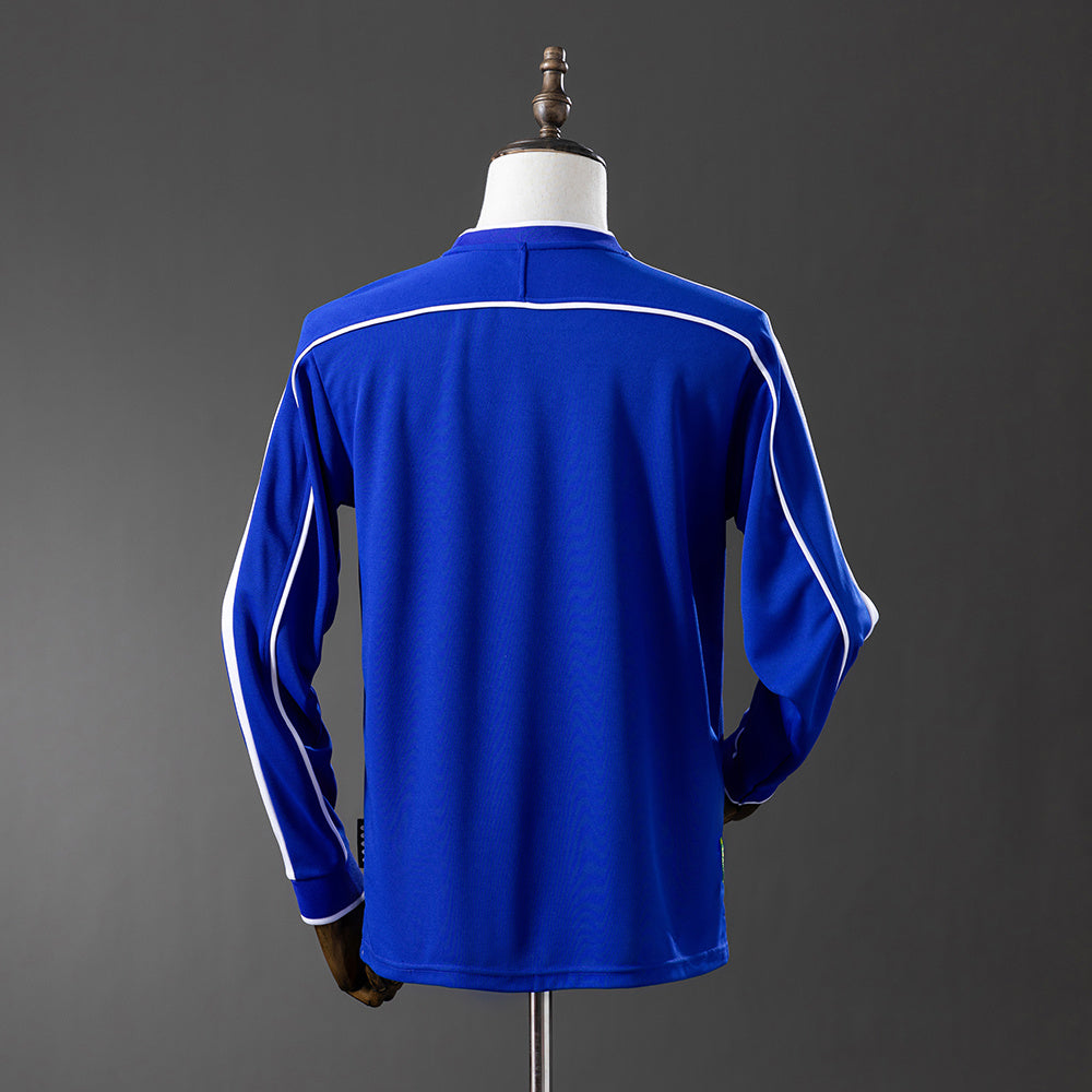 Maillot Rétro Manches Longues Brésil Extérieur 1998