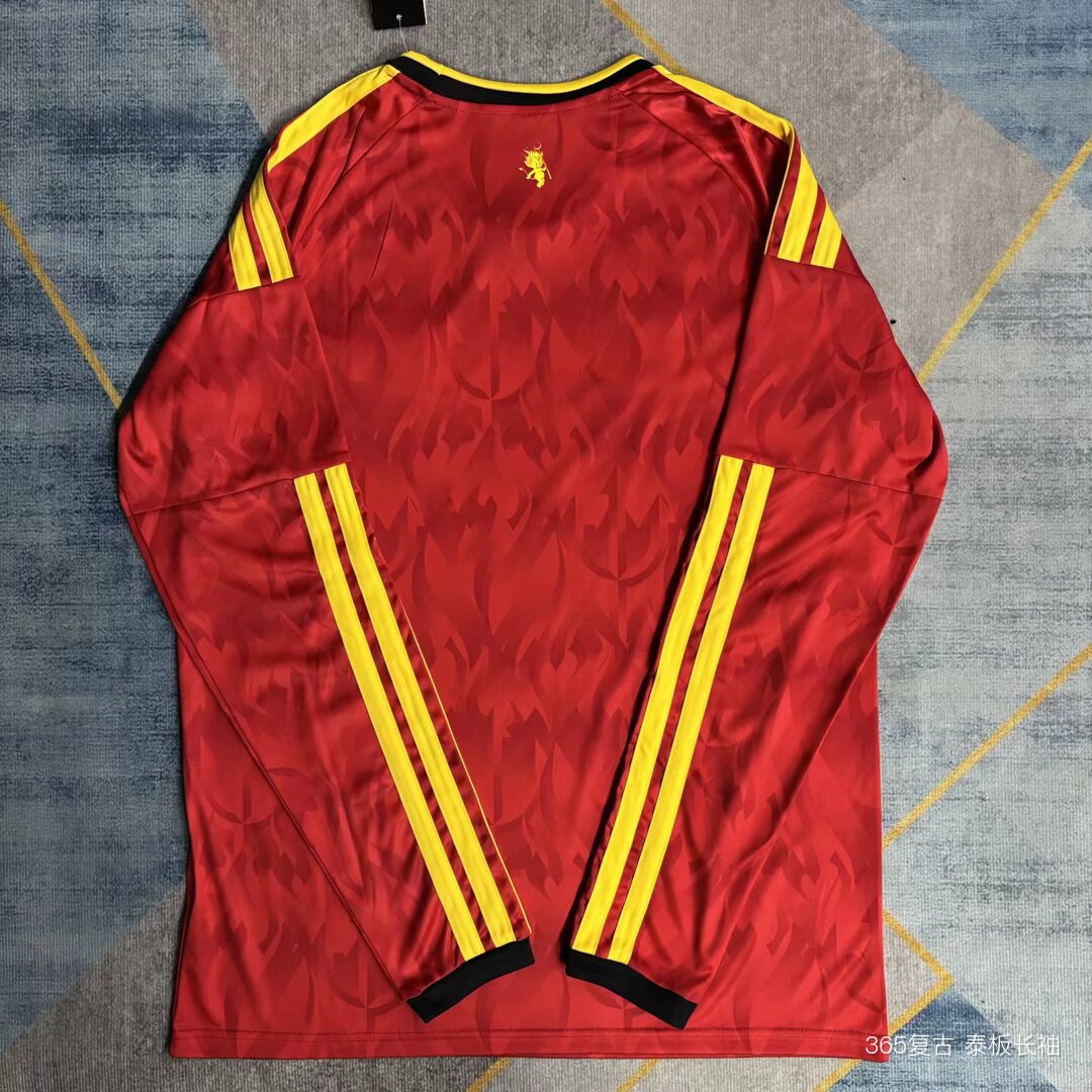Maillot Belgique Domicile Manches Longues 2026-2027