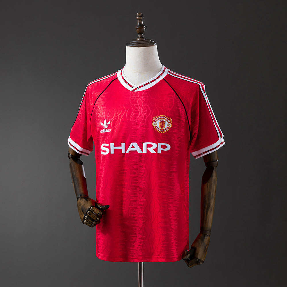 Maillot Rétro Manchester United Domicile 1990-1991