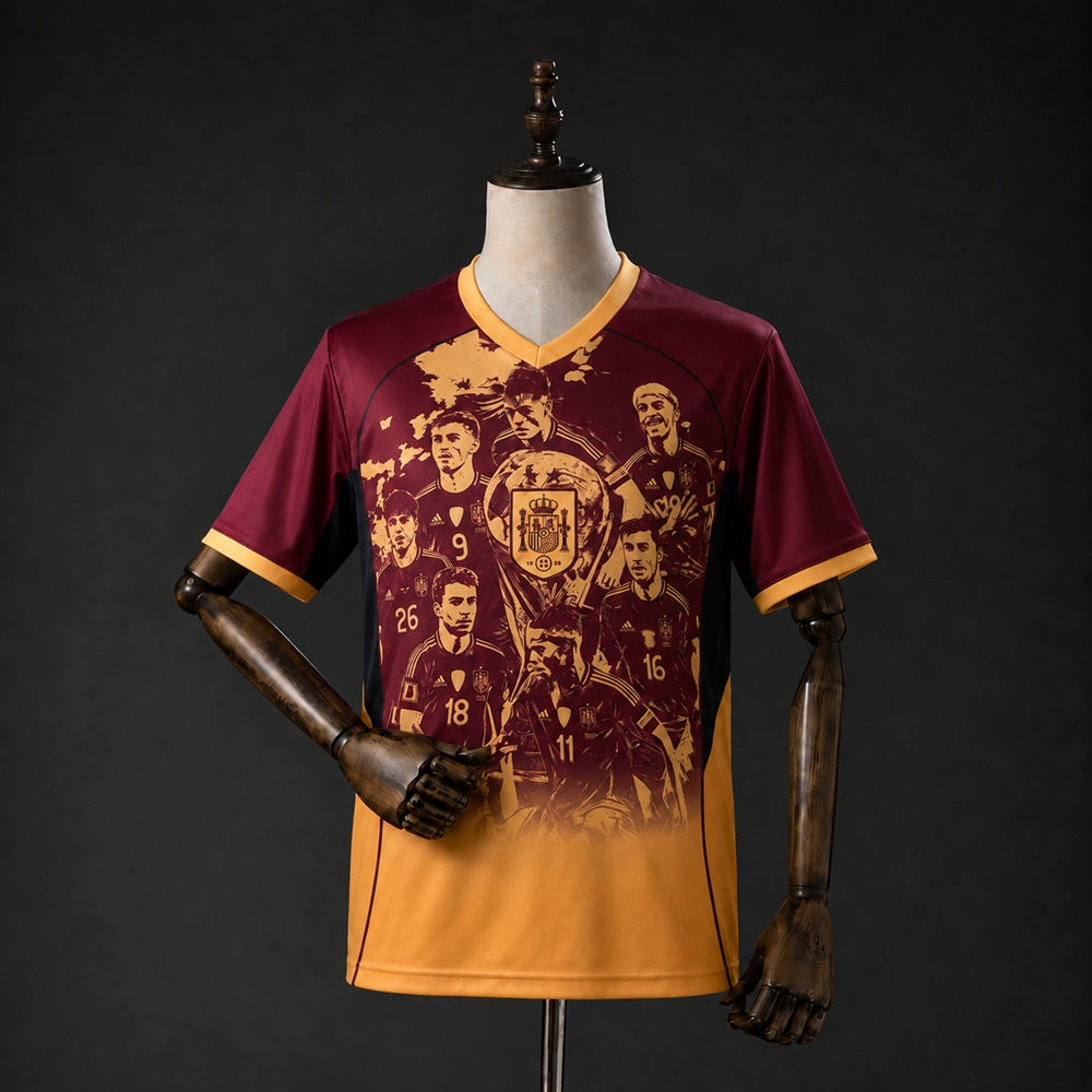Maillot  Espagne  Commémorative  Champion 2025-2026