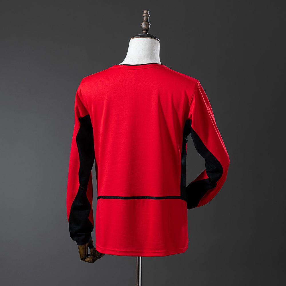 Maillot Rétro Manches Longues Manchester United Domicile 2002-2004