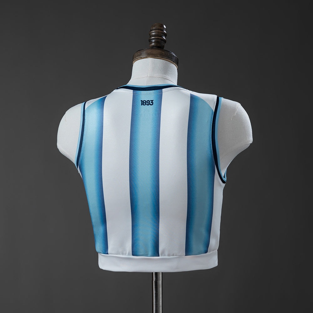 Maillot Argentine Domicile Féminin Crop Top Sans Manches 2025-2026