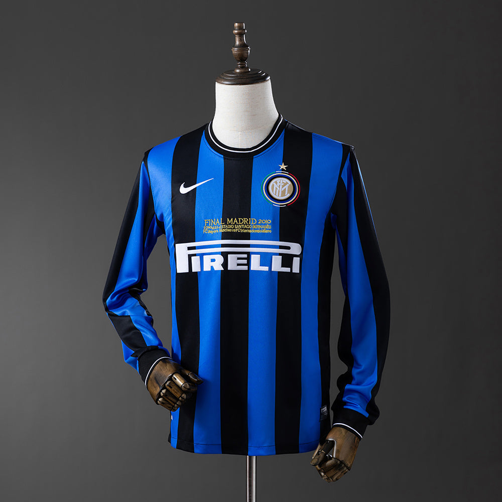Maillot Rétro Manches Longues Inter Milan Domicile 2009-2010