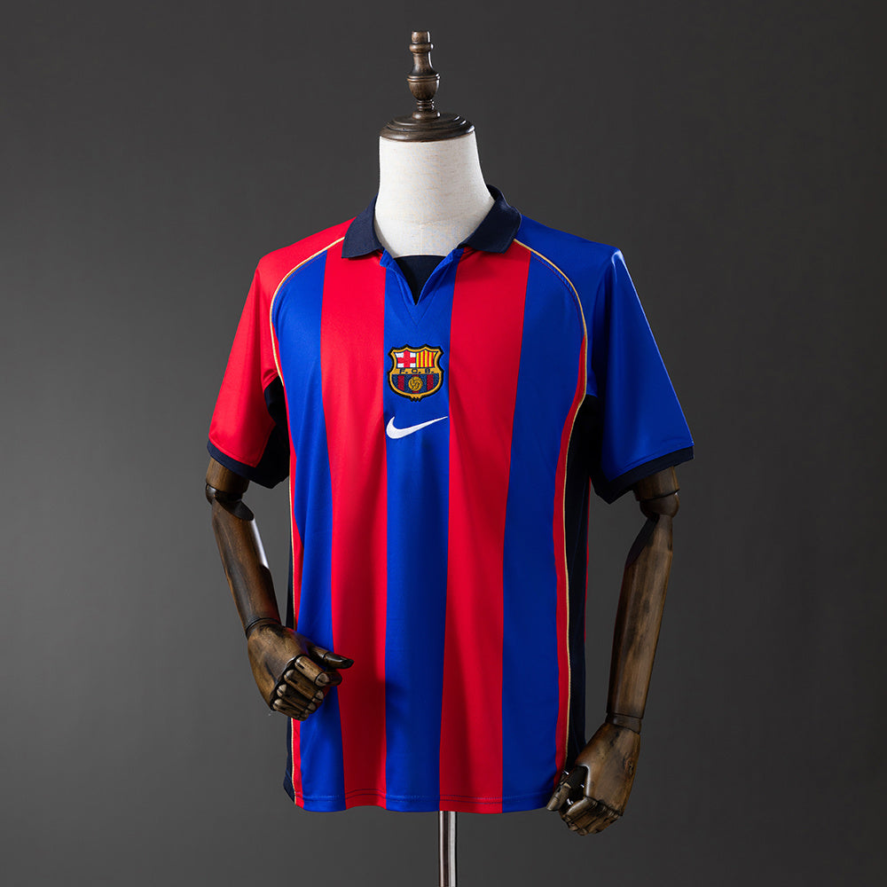 Maillot Rétro FC Barcelone Domicile 2001-2002