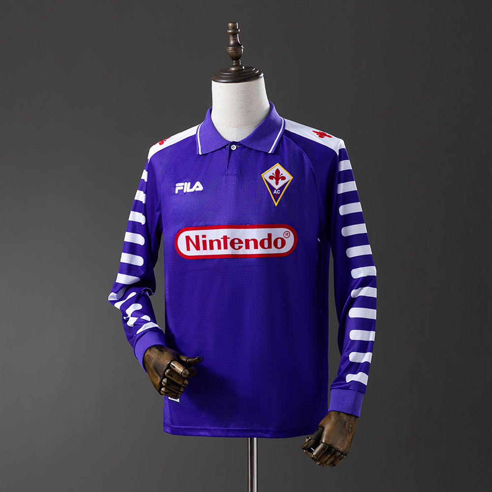 Maillot Rétro Manches Longues Fiorentina Domicile 1998-1999