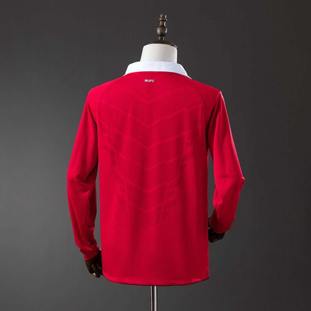 Maillot Rétro Manches Longues Manchester United Domicile 2010-2011