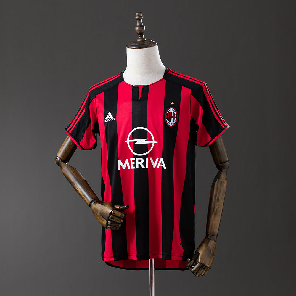 Maillot Rétro AC Milan Domicile 2003-2004