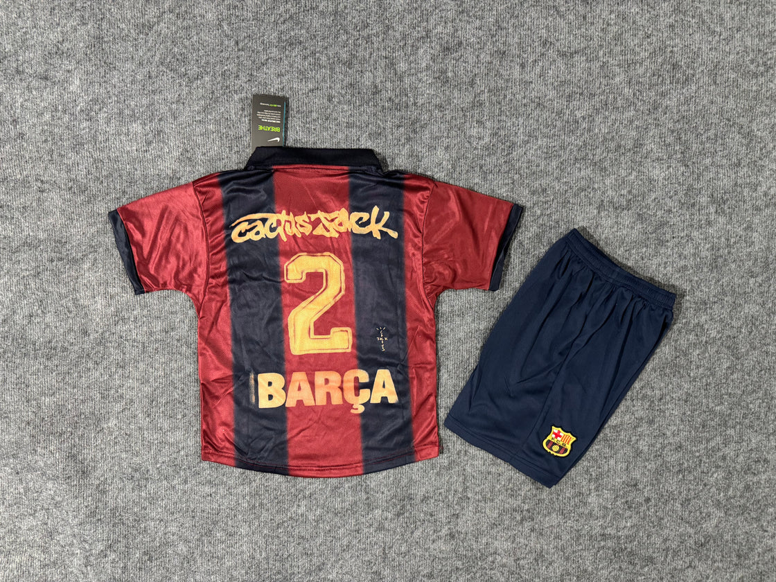 Kit Enfant FC Barcelone Vintage Domicile 2025-2026