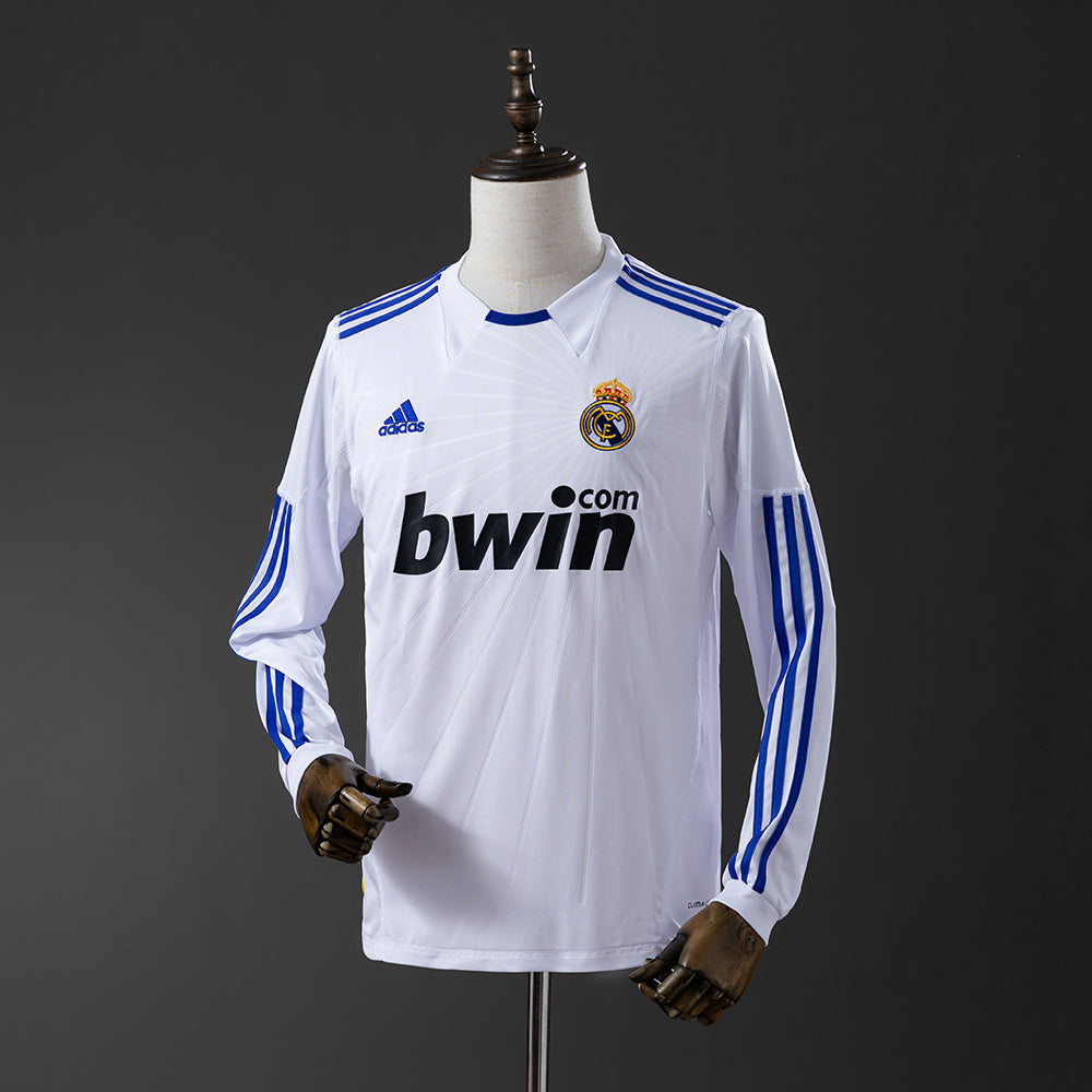 Maillot Rétro Manches Longues Real Madrid Domicile 2010-2011