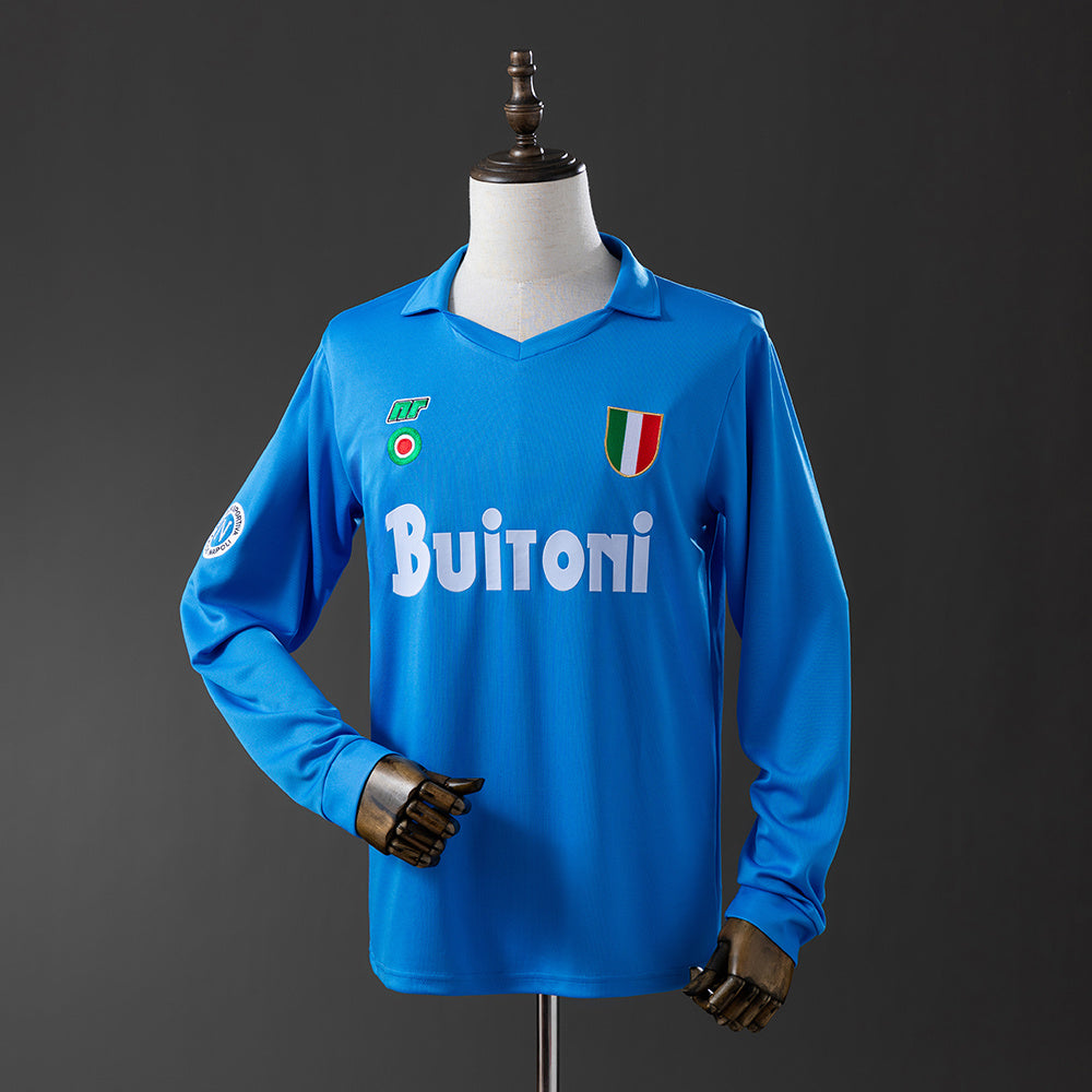 Maillot Rétro Manches Longues Napoli Domicile 1987-1988