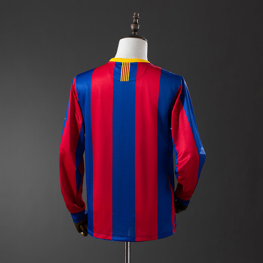Maillot Rétro Manches Longues FC Barcelone Domicile 2010-2011