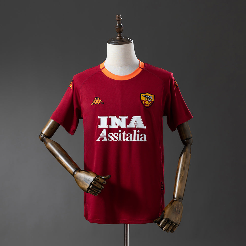 Maillot Rétro AS Roma Domicile 2000-2001