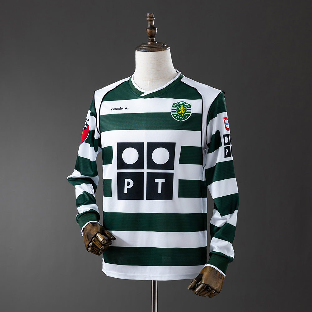 Maillot Rétro Manches Longues Sporting CP Domicile 2001-2002