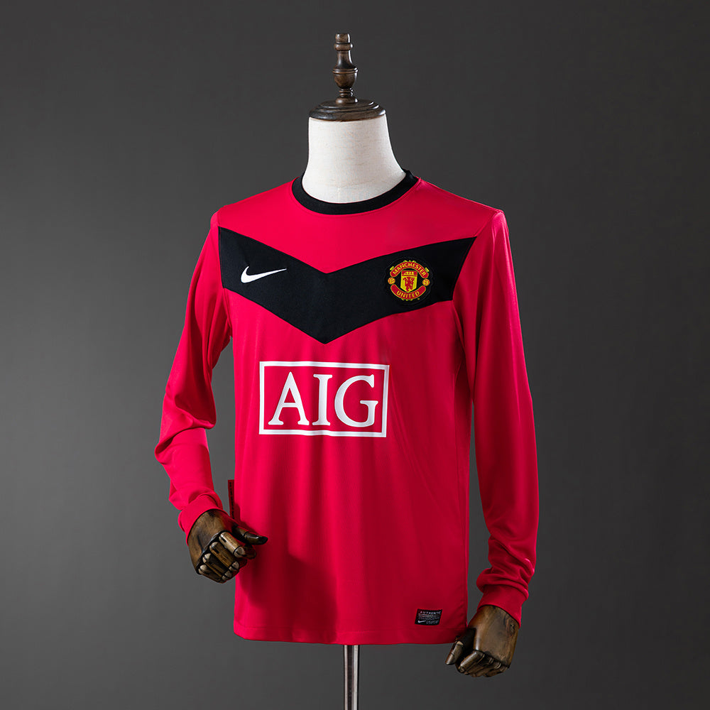 Maillot Rétro Manches Longues Manchester United Domicile 2010-2011