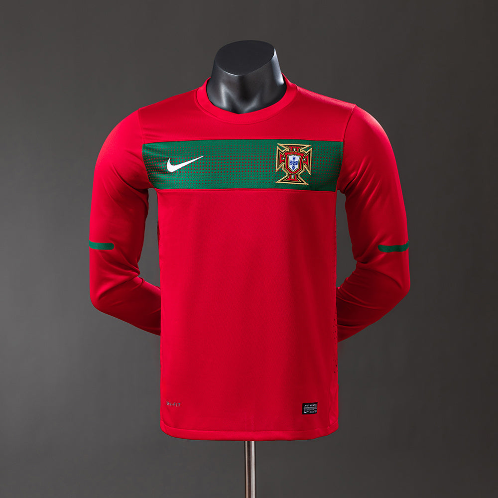 Maillot Rétro Manches Longues Portugal Domicile 2010-2011