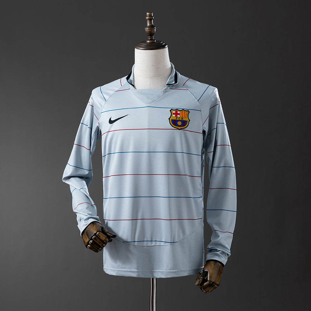 Maillot Rétro Manches Longues FC Barcelone Extérieur 2003-2004