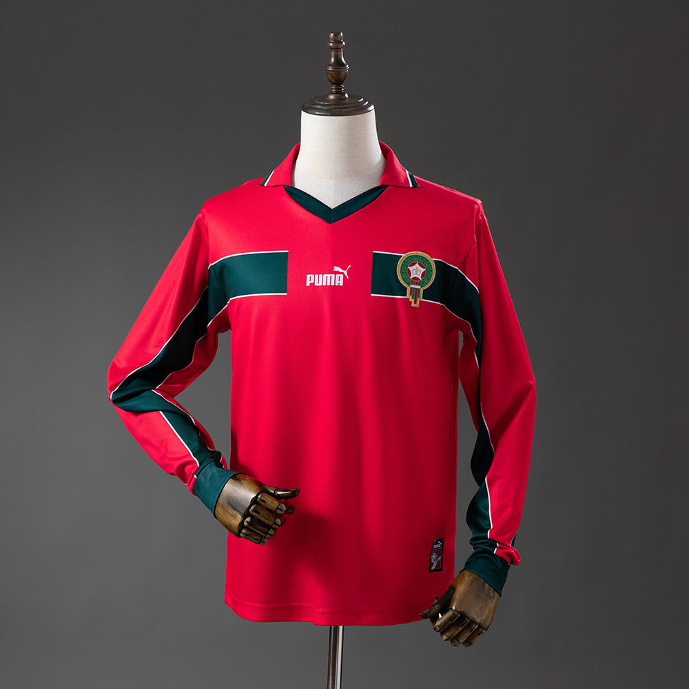 Maillot Rétro Manches Longues Maroc Extérieur 1998-1999