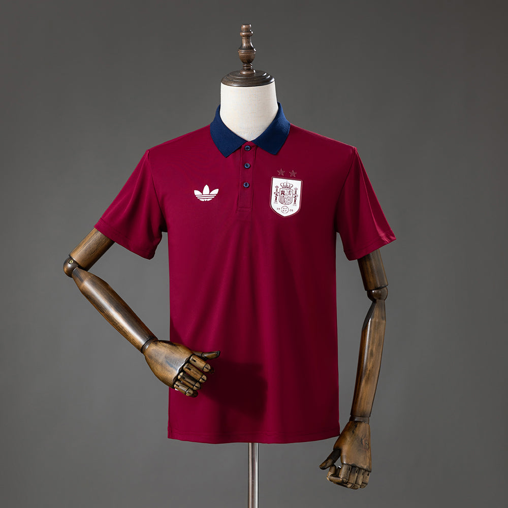 Maillot Espagne Polo Rouge 2026-2027