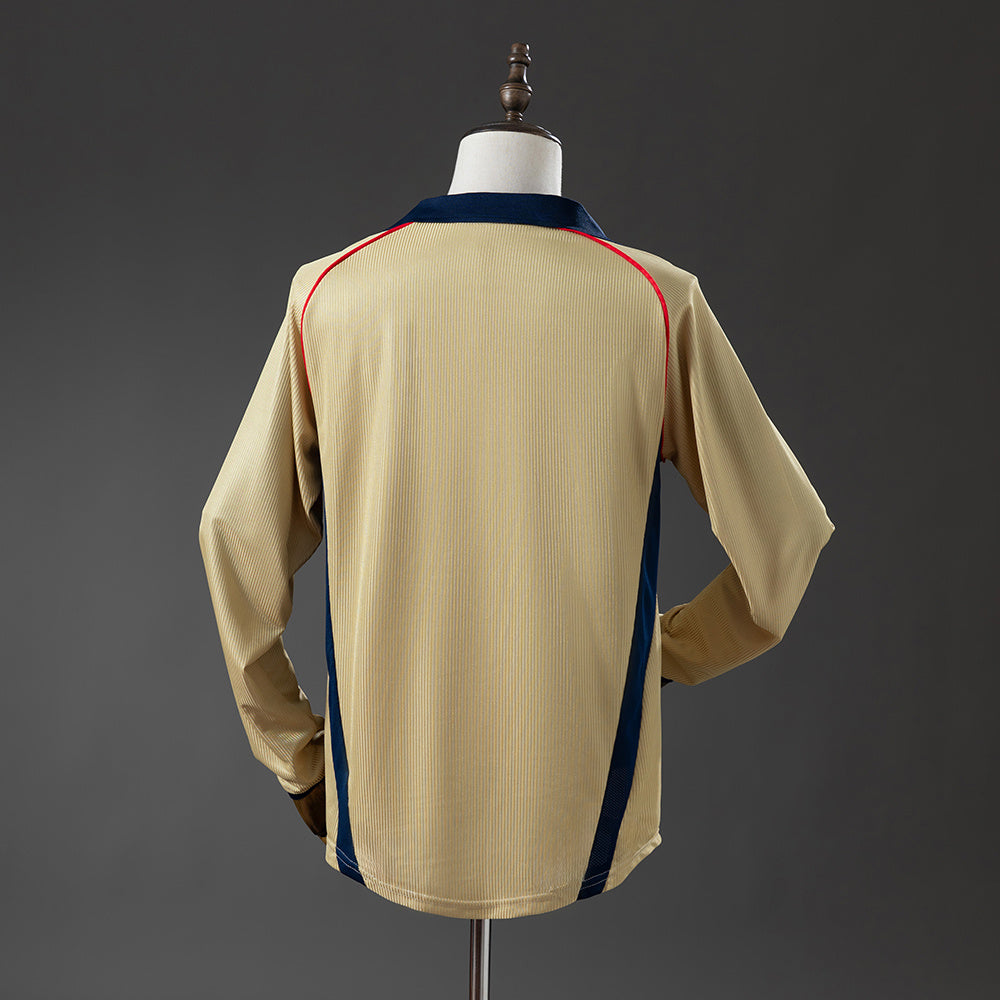 Maillot Rétro Manches Longues Arsenal Extérieur 2001-2002