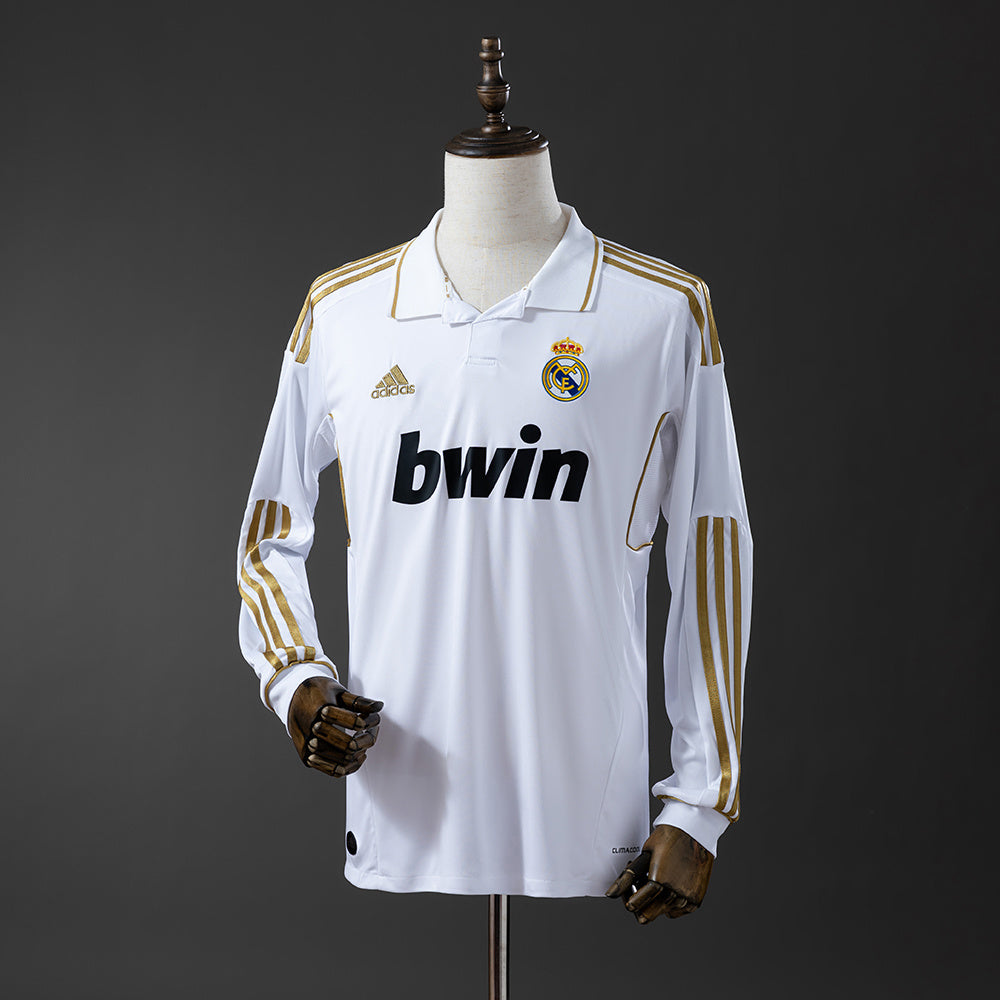 Maillot Rétro Manches Longues Real Madrid Domicile 2011-2012