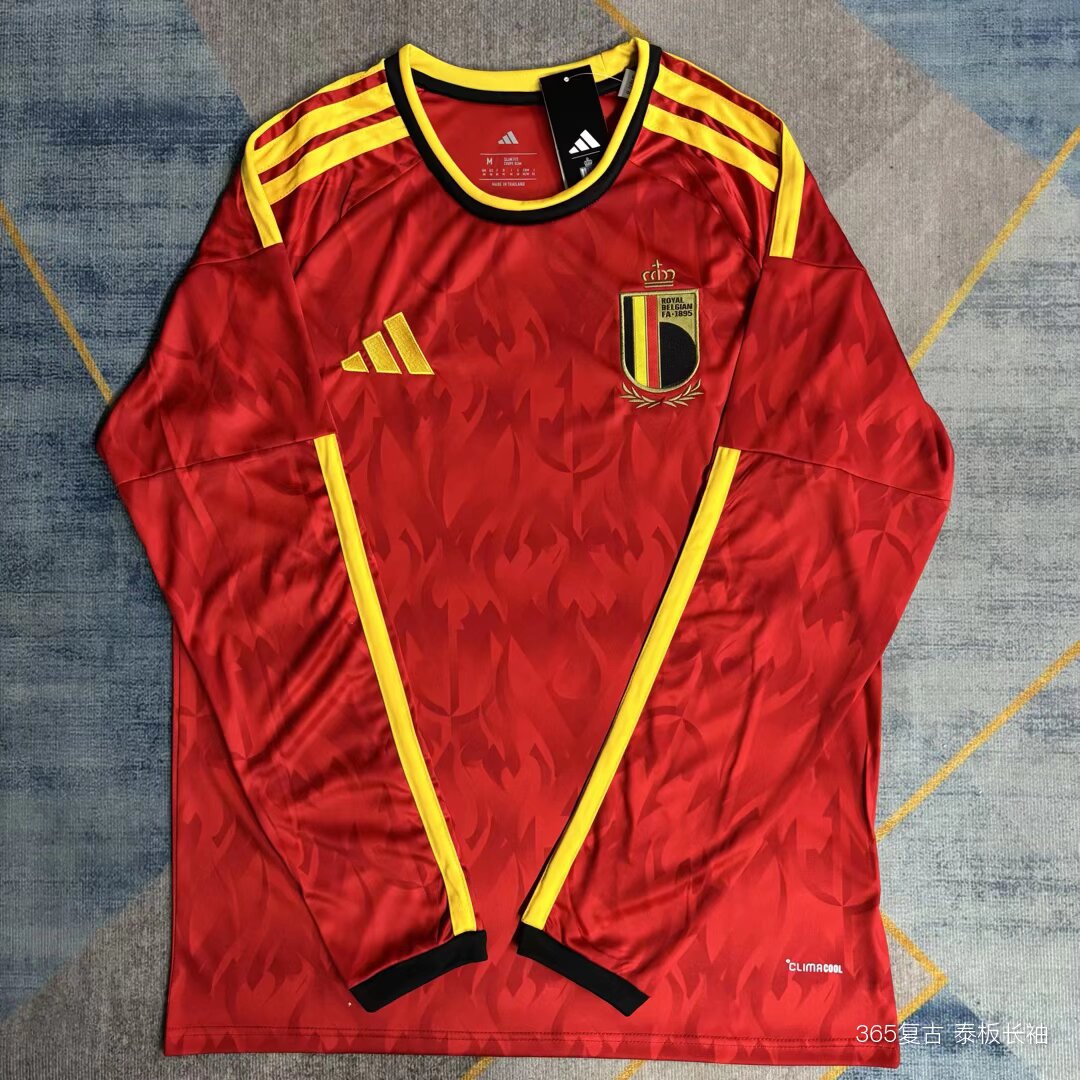 Maillot Belgique Domicile Manches Longues 2026-2027