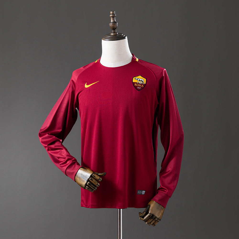 Maillot Rétro Manches Longues AS Roma Domicile 2017-2018