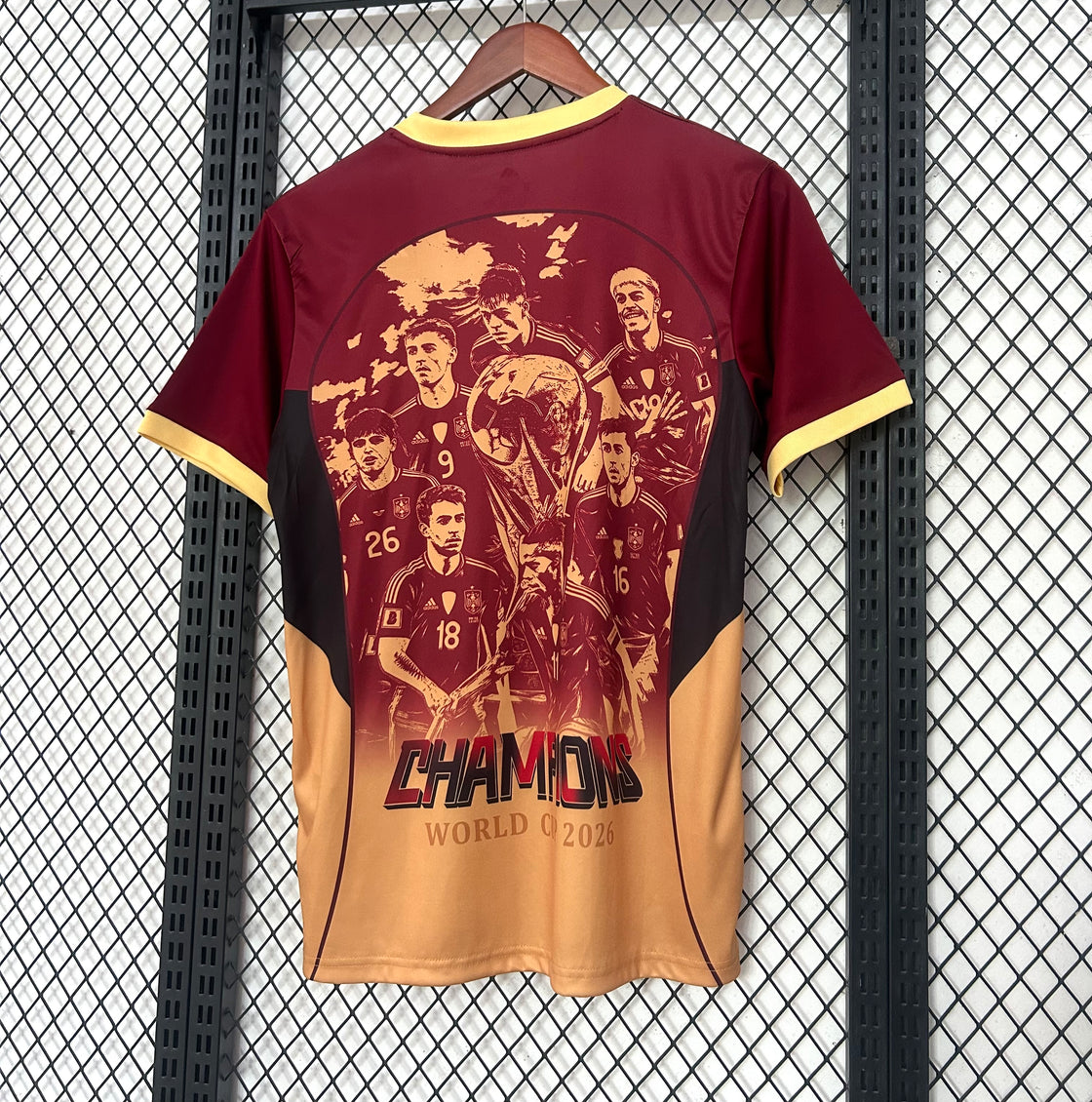 Maillot Espagne Commémorative Champion 2025-2026
