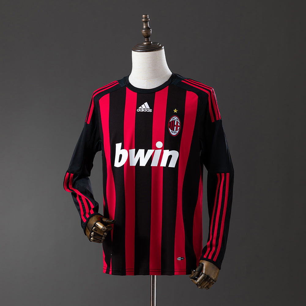 Maillot Rétro Manches Longues AC Milan Domicile 2008-2009