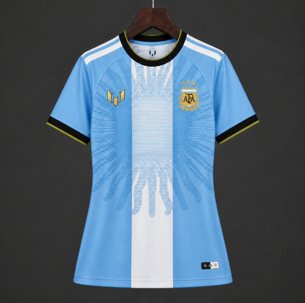 Maillot Argentine Adieux De Messi Femme 2025-2026