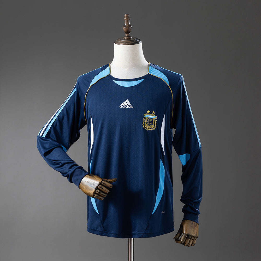Maillot Rétro Manches Longues Argentine Extérieur 2006-2007