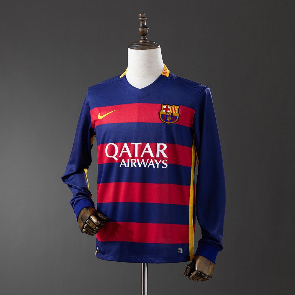 Maillot Rétro Manches Longues FC Barcelone Domicile 2015-2016