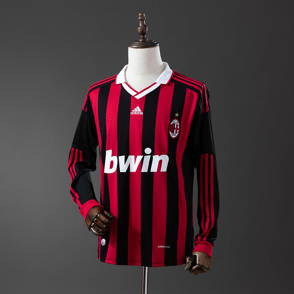 Maillot Rétro Manches Longues AC Milan Domicile 2009-2010