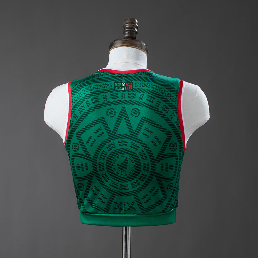 Maillot Mexique Domicile Féminin Crop Top Sans Manches 2025-2026